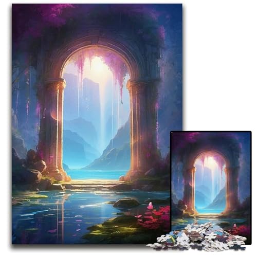 Puzzle A Dreamscape Unfurled 1000 Teile für Erwachsene schwierige Puzzles für Erwachsene Teenager Paare und Freunde zum Geburtstag Weihnachten 1000 Teile (75 x 50 cm) von CXUOSADIP