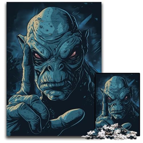 Puzzle für Erwachsene 1000 Stück Angry Draco Posterb Holzpuzzle für Erwachsene für Teenager und Familien Spaß zum Selbermachen Denkspiel Geschenk 1000 Teile (75 x 50 cm) von CXUOSADIP