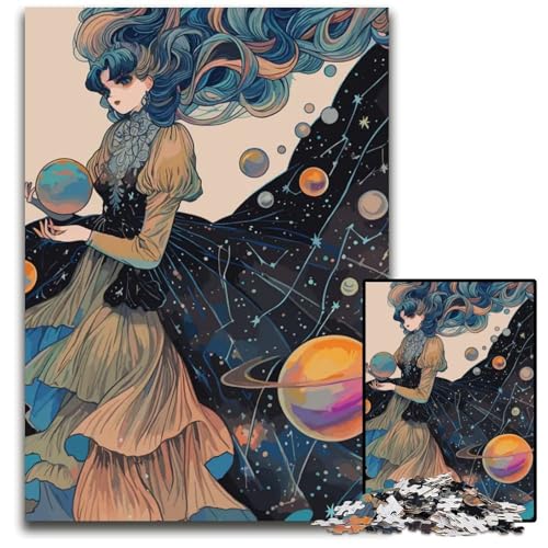 Puzzle für Erwachsene 1000 Stück Himmelskleid pädagogisches Denkspiel künstlerische HeimbüroDekoration ab 14 Jahren 1000 Teile (38 x 26 cm) von CXUOSADIP