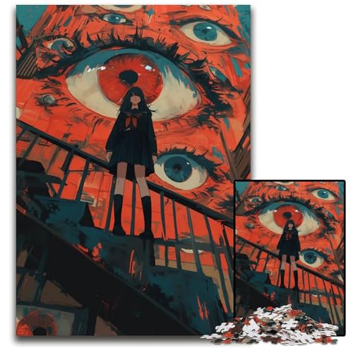 Puzzle für Erwachsene 1000 Teile Abnormal Core Holzpuzzle für Erwachsene für Teenager und Familien Spaß zum Selbermachen Denkspiel Geschenk 1000 Teile (38 x 26 cm) von CXUOSADIP