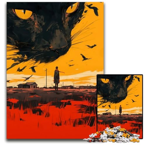 Puzzle für Erwachsene 1000 Teile Abnormal Core Holzpuzzle für Erwachsene für Teenager und Familien Spaß zum Selbermachen Denkspiel Geschenk 1000 Teile (38 x 26 cm) von CXUOSADIP