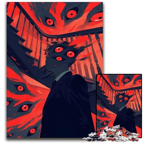 Puzzle für Erwachsene 1000 Teile Abnormal Core Holzpuzzle für Erwachsene für Teenager und Familien Spaß zum Selbermachen Denkspiel Geschenk 1000 Teile (75 x 50 cm) von CXUOSADIP