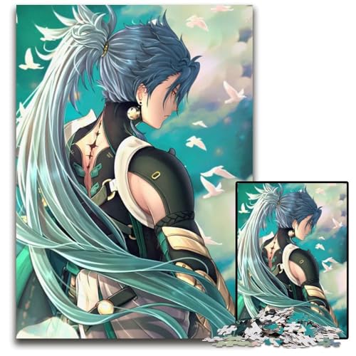 Puzzle für Erwachsene 1000 Teile AnimePuzzle mit männlicher Figur interaktives Familienspiel Familienaktivitätsspiel 1000 Teile (75 x 50 cm) von CXUOSADIP