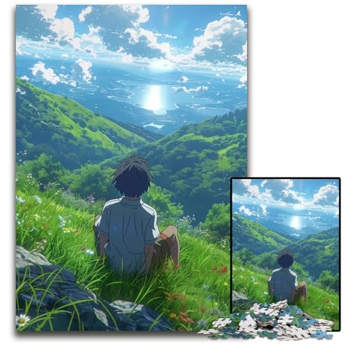 Puzzle für Erwachsene 1000 Teile Blick auf den Horizont Puzzle für Erwachsene Heimdekoration Denksportspiel für Teenager Familieninteraktion 1000 Teile (75 x 50 cm) von CXUOSADIP