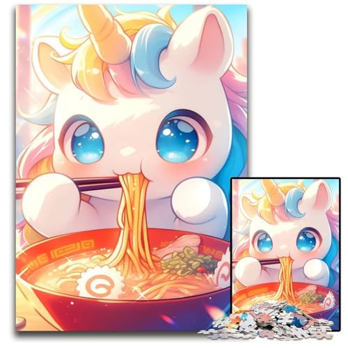 Puzzle für Erwachsene 1000 Teile EinhornRamen MärchenPuzzle für Erwachsene Heimdekoration Denksportspiel für Teenager Familieninteraktion 1000 Teile (75 x 50 cm) von CXUOSADIP