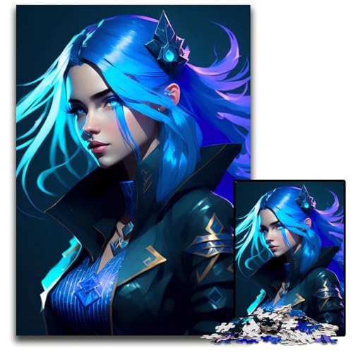 Puzzle für Erwachsene 1000 Teile ZauberinMädchen Papierpuzzle perfekt für Teenager Sammler ideales Heimdekor Reisegeschenk 1000 Teile (38 x 26 cm) von CXUOSADIP