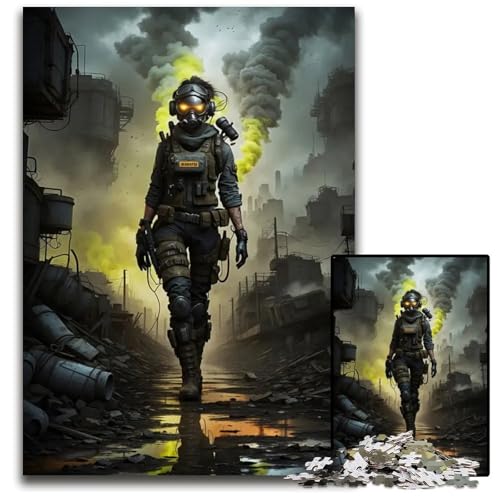 Puzzle für Erwachsene Motiv Die keuchende Reise Einer Frau PC für Erwachsene zur Heimdekoration ideales Weihnachts und Neujahrsgeschenk für Teenager 1000 Teile (75 x 50 cm) von CXUOSADIP