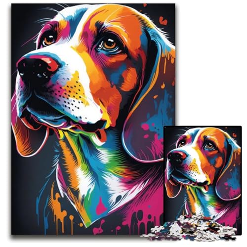 Puzzle im BeagleStil 1000 Teile für Erwachsene Holzpuzzle Geburtstage Feiertage am besten für Weihnachten 1000 Teile (75 x 50 cm) von CXUOSADIP