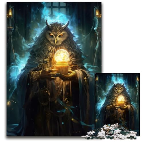 Puzzles für Erwachsene 1000 Owl Time WizardPaper Puzzles für Erwachsene Interaktives Familienspiel GehirnHerausforderung Lernspielzeug 1000 Teile (38 x 26 cm) von CXUOSADIP