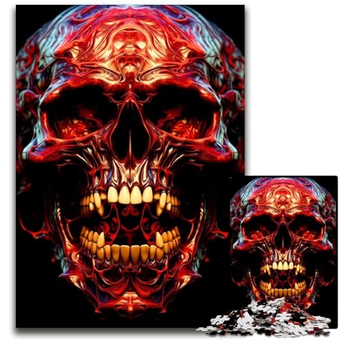 Puzzles für Erwachsene 1000 SkullPaper Puzzles für Erwachsene Interaktives Familienspiel GehirnHerausforderung Lernspielzeug 1000 Teile (38 x 26 cm) von CXUOSADIP
