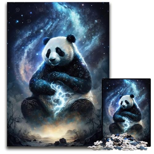Puzzles im PandaArtStil für 1000 Teile aus Holz anspruchsvolles Denkspiel für Teenager Spaß am Familienspielabend 1000 Teile (75 x 50 cm) von CXUOSADIP