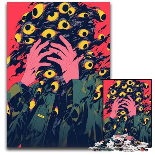 Puzzles mit 1000 Teilen für Erwachsene Abnormal Core Holzpuzzle interaktives Familienspiel GehirnHerausforderung Lernspielzeug 1000 Teile (75 x 50 cm) von CXUOSADIP