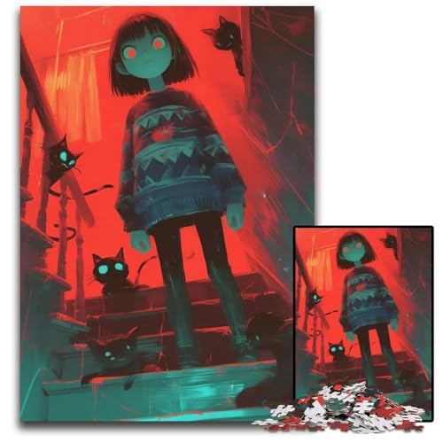 Puzzles mit 1000 Teilen für Erwachsene Abnormal Core Holzpuzzle interaktives Familienspiel GehirnHerausforderung Lernspielzeug 1000 Teile (75 x 50 cm) von CXUOSADIP