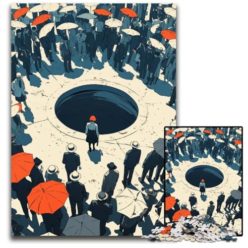 Puzzles mit 1000 Teilen für Erwachsene Abnormal Core Holzpuzzle interaktives Familienspiel GehirnHerausforderung Lernspielzeug 1000 Teile (75 x 50 cm) von CXUOSADIP