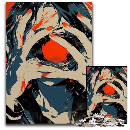 Puzzles mit 1000 Teilen für Erwachsene Holzpuzzles mit abnormalem Kern farbenfrohe Heimdekoration und interaktives Familienspiel 1000 Teile (75 x 50 cm) von CXUOSADIP