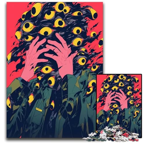 Puzzles mit 1000 Teilen für Erwachsene Puzzles mit abnormalem Kern für Erwachsene Geburtstagsgeschenkidee anspruchsvolles Denkspiel 1000 Teile (38 x 26 cm) von CXUOSADIP