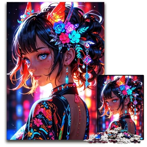 Puzzles mit 1000 Teilen für Erwachsene bfdfbddefaa Holzpuzzles farbenfrohe Heimdekoration und interaktives Familienspiel 1000 Teile (38 x 26 cm) von CXUOSADIP