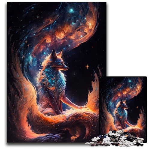 Puzzleteil Kurama EIN neunschwänziger Fuchs schwierige Puzzles für Erwachsene und Jugendliche Spieleabend für die ganze Familie anspruchsvolle Geschenkidee 1000 Teile (38 x 26 cm) von CXUOSADIP
