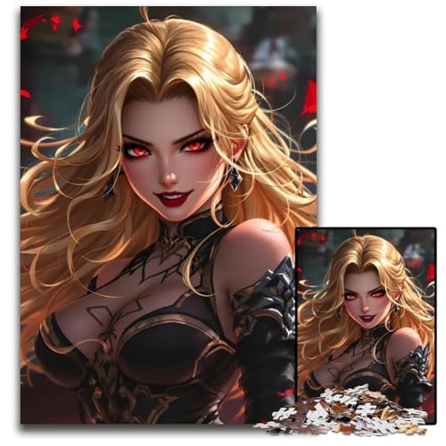 RedEyed Blonde Warrior Puzzle 1000 Teile Puzzle pädagogisches Denkspiel künstlerische HeimbüroDekoration ab 14 Jahren 1000 Teile (75 x 50 cm) von CXUOSADIP