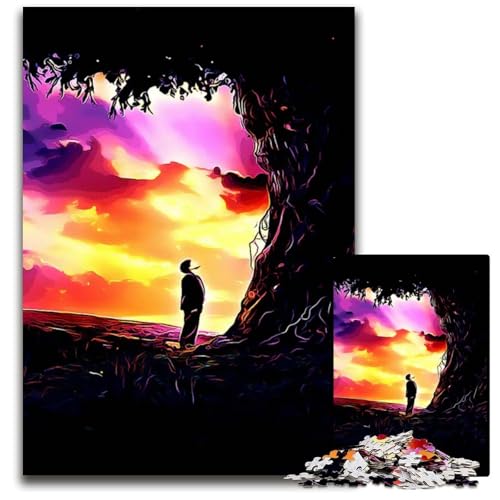 Sieben Minuten nach Mitternacht 1000teiliges PuzzleGeschenk Holzpuzzle für Erwachsene Heimdekoration und Urlaubsspaß 1000 Teile (75 x 50 cm) von CXUOSADIP