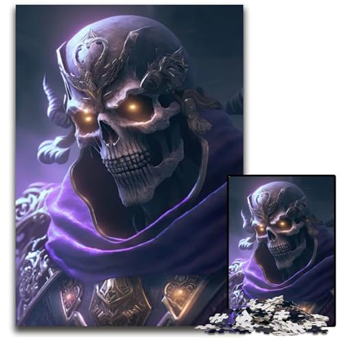 Skeleton Wizzard 1000teiliges Puzzle für Erwachsene anspruchsvolles Denkspiel für Teenager Spaß für den Familienspielabend 1000 Teile (75 x 50 cm) von CXUOSADIP