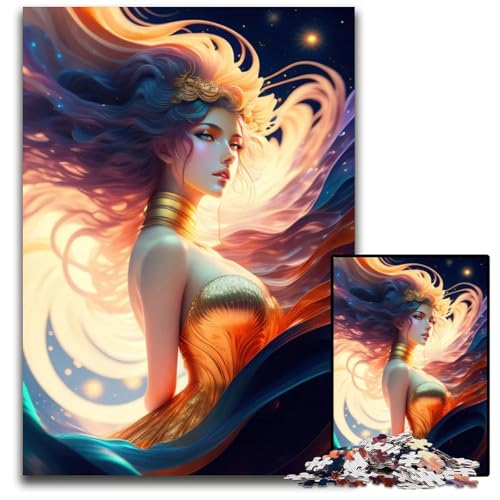 Spiel und FantasyZauberer 1000teiliges Puzzle für Erwachsene Puzzles für Erwachsene entspannende Unterhaltung Heimdekoration 1000 Teile (38 x 26 cm) von CXUOSADIP