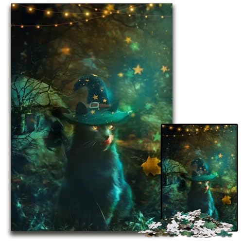 Süßes Aber gruseliges Puzzle mit 1000 Teilen anspruchsvolle Puzzles interaktives Familienspiel GehirnHerausforderung Lernspielzeug 1000 Teile (75 x 50 cm) von CXUOSADIP