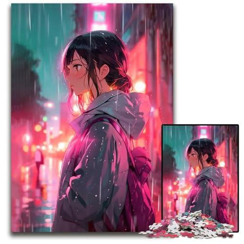 Süßes AnimeMädchenPuzzle anspruchsvolle Rätsel Denksportaufgabe interaktives Familienspiel geeignet für Kinder ab 14 Jahren 1000 Teile (38 x 26 cm) von CXUOSADIP