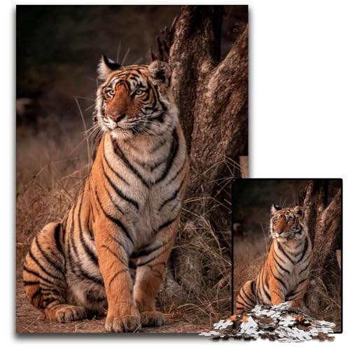 TIgerPuzzle 1000 Teile für Erwachsene Puzzle für Teenager Familienspieleabend Gehirnfordernde Geschenkidee 1000 PCS (75 x 50 cm) von CXUOSADIP