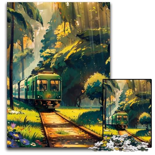 WaldzugPuzzle für Erwachsene 1000 Teile Puzzle Familienaktivität Denksportaufgabe Heimdekoration 1000 Teile (75 x 50 cm) von CXUOSADIP