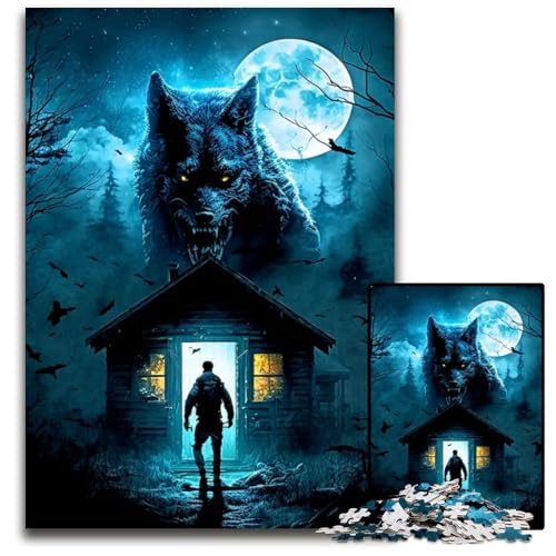 WolfPuzzles für 1000teiliges Papierpuzzle anspruchsvolles Denkspiel für Teenager Spaß am Familienspielabend 1000 Teile (38 x 26 cm) von CXUOSADIP