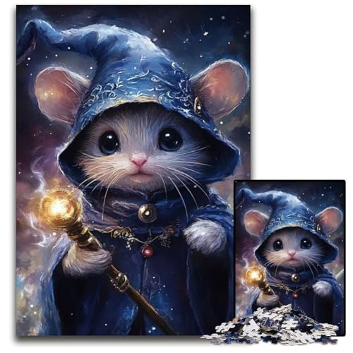 ZaubererMausPuzzles für anspruchsvolle 1000Teile Perfekte Dekoration für Zuhause oder das Büro 1000 Teile (75 x 50 cm) von CXUOSADIP