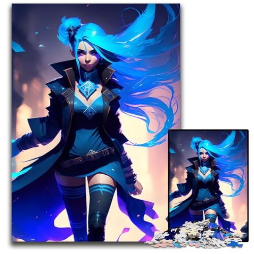 ZaubermädchenPuzzle 1000 Teile anspruchsvolle Puzzles interaktives Familienspiel GehirnHerausforderung Lernspielzeug 1000 Teile (75 x 50 cm) von CXUOSADIP