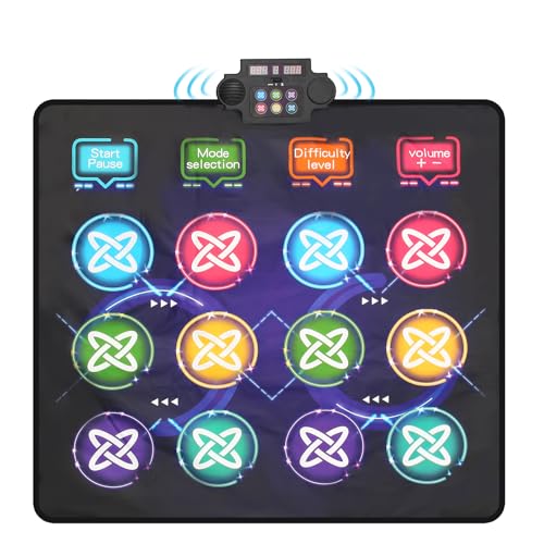 CXWLMAT Kinder Doppeltanzmatten für Mädchen Jungen Alter 3-12 Jahre mit 3 Schwierigkeitsgrad-Modi, rutschfestes, interaktives Tanzspiel Pad für 2 Spieler, sicheres PVC-Material Tanzmusikmatte für CXWLMAT Kinder Doppeltanzmatten für Mädchen Jungen Alter 3-12 Jahre mit 3 Schwierigkeitsgrad-Modi, rutschfestes, interaktives Tanzspiel Pad für 2 Spieler, sicheres PVC-Material Tanzmusikmatte für von CXWLMAT