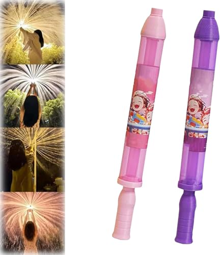 4PCS Feuerwerk Wasserkanone, Feuerwerk Stil Wasser Spray Spielzeug, Romantische Feuerwerk Stil Wasser Spray Spielzeug für Paare Wasser Feuerwerk Sprinkler für Party Interaktives Spiel (2Pcs B) von CXYP