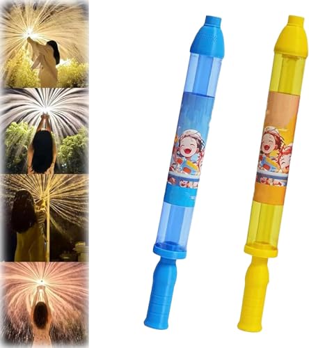 4PCS Feuerwerk Wasserkanone, Feuerwerk Stil Wasser Spray Spielzeug, Romantische Feuerwerk Stil Wasser Spray Spielzeug für Paare Wasser Feuerwerk Sprinkler für Party Interaktives Spiel (2Pcs C) von CXYP