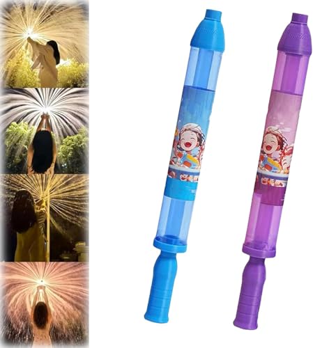 4PCS Feuerwerk Wasserkanone, Feuerwerk Stil Wasser Spray Spielzeug, Romantische Feuerwerk Stil Wasser Spray Spielzeug für Paare Wasser Feuerwerk Sprinkler für Party Interaktives Spiel (2Pcs D) von CXYP
