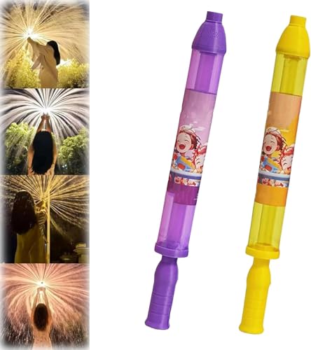 4PCS Feuerwerk Wasserkanone, Feuerwerk Stil Wasser Spray Spielzeug, Romantische Feuerwerk Stil Wasser Spray Spielzeug für Paare Wasser Feuerwerk Sprinkler für Party Interaktives Spiel (2Pcs E) von CXYP
