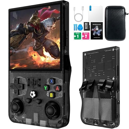 R36MAX Retro Handheld Spielkonsole, 4-Zoll-IPS-Bildschirm, 64 GB Speicher, Tragbare Arcade-Konsole Premium-Geschenk für Erwachsene R36MAX Retro Handheld Spielkonsole, 4-Zoll-IPS-Bildschirm, 64 GB Speicher, Tragbare Arcade-Konsole Premium-Geschenk für Erwachsene von CXYP