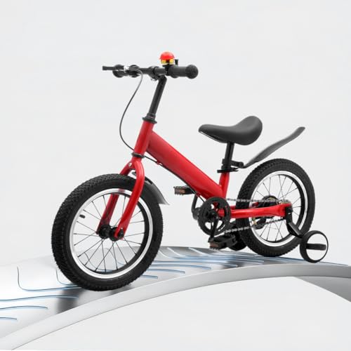 CXYTX 14 Zoll Laufrad, ab 2-5 Jahre mit Bremse – 3-in-1 BalanceBike mitStützrädernHöhenverstellbarer Sattel Ultraleichter Kohlenstoffstahl 7KG für Jungen & Mädchen.,Rot,14zoll CXYTX 14 Zoll Laufrad, ab 2-5 Jahre mit Bremse – 3-in-1 BalanceBike mitStützrädernHöhenverstellbarer Sattel Ultraleichter Kohlenstoffstahl 7KG für Jungen & Mädchen.,Rot,14zoll von CXYTX