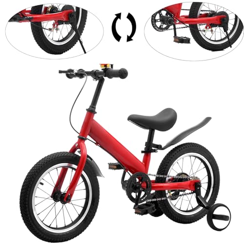 CXYTX 3in 1 Laufrad, leichtes Gewicht 7 kg, für Kinder von2 bis 7 Jungenund Mädchen, 14Zoll-Luftreife ausgestattet mitBremsen,Stützrädern,Pedalen und Schutzblechen,Rot,14 Months CXYTX 3in 1 Laufrad, leichtes Gewicht 7 kg, für Kinder von2 bis 7 Jungenund Mädchen, 14Zoll-Luftreife ausgestattet mitBremsen,Stützrädern,Pedalen und Schutzblechen,Rot,14 Months von CXYTX