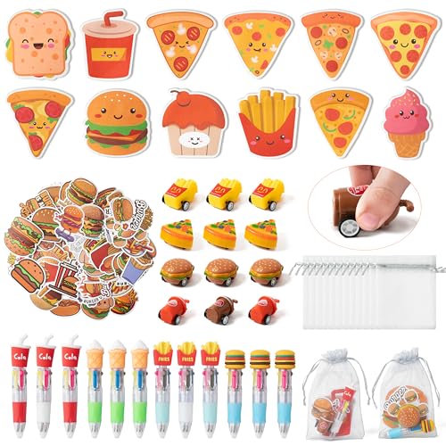 CY2SIDE Fast Food Schreibwaren Geschenk – 12 Stück Dunk Food Schreibwaren Geschenk-Set enthält 4-in-1 Kugelschreiber, Haftnotizen, Aufkleber, Rückzieh-Auto und Organza, Hamburger-Party CY2SIDE Fast Food Schreibwaren Geschenk – 12 Stück Dunk Food Schreibwaren Geschenk-Set enthält 4-in-1 Kugelschreiber, Haftnotizen, Aufkleber, Rückzieh-Auto und Organza, Hamburger-Party von CY2SIDE