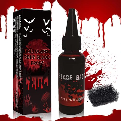 Kunstblut Halloween Schminke Fake Blut, Fake Blood Halloween Schminke Vampir Erwachsene Kinder, Spray Kunstblut Für Kleidung Haut Auswaschbar Halloween Make Up Zombie, Kunstblut Halloween Gesicht Blut Kunstblut Halloween Schminke Fake Blut, Fake Blood Halloween Schminke Vampir Erwachsene Kinder, Spray Kunstblut Für Kleidung Haut Auswaschbar Halloween Make Up Zombie, Kunstblut Halloween Gesicht Blut von CYBIONE