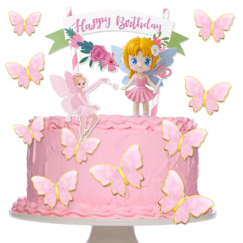 12 Stück Blumenfee Cupcake Topper,Blumenfee Mini Figuren Set,Butterfly Cake Topper,Happy Birthday Fee Tortendeko,Fee Cake Topper Tortendeko,Für Geburtstagsfeierzubehör Baby Shower Decorations 12 Stück Blumenfee Cupcake Topper,Blumenfee Mini Figuren Set,Butterfly Cake Topper,Happy Birthday Fee Tortendeko,Fee Cake Topper Tortendeko,Für Geburtstagsfeierzubehör Baby Shower Decorations von CYGMRFH