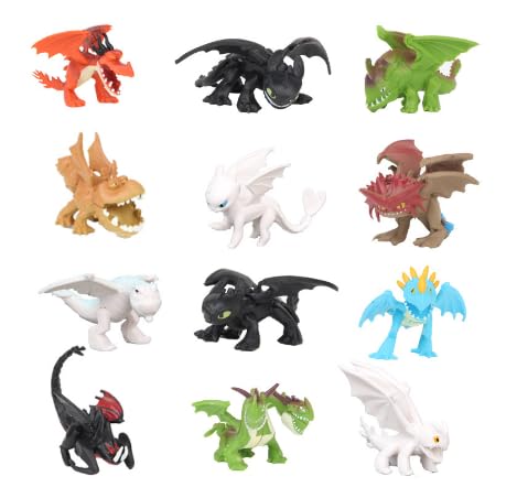 CYGMRFH 12 Stück Mini Drachen Figuren 6cm Set Fantasie Spielzeug Kinder Jungen Mädchen Kunststoff Modell Sammlung Geburtstag Deko Tierfiguren Party Mitgebsel Geschenk CYGMRFH 12 Stück Mini Drachen Figuren 6cm Set Fantasie Spielzeug Kinder Jungen Mädchen Kunststoff Modell Sammlung Geburtstag Deko Tierfiguren Party Mitgebsel Geschenk von CYGMRFH