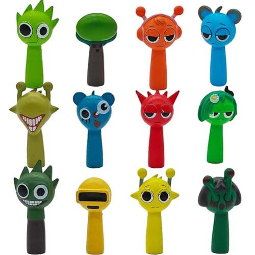 CYGMRFH 12PCS Sprunki Figuren Set, Cartoon Sprunki Ornament, Cartoon Spiel Figuren Set, Cake Topper Mini Figures Set for Kids Birthday, Spieler Sammlung Fan Geburtstag Geschenk Optionen CYGMRFH 12PCS Sprunki Figuren Set, Cartoon Sprunki Ornament, Cartoon Spiel Figuren Set, Cake Topper Mini Figures Set for Kids Birthday, Spieler Sammlung Fan Geburtstag Geschenk Optionen von CYGMRFH