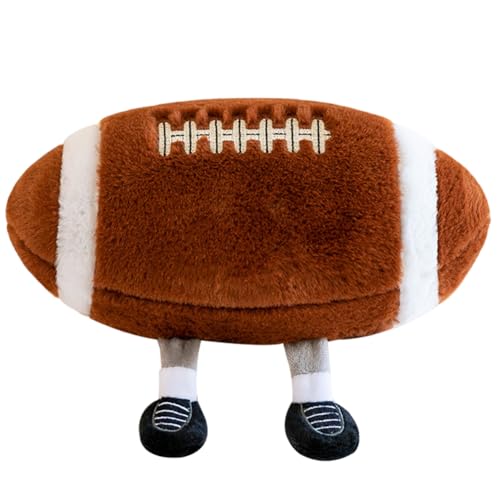 CYGMRFH American Football Plüsch, Rugbyl Plüschtier Plüsch, Smile Rugby Plüschtier, Rugby Kissen Sport Plüschtiere, Geburtstags Geschenk für Fans und Kinder, 18CM CYGMRFH American Football Plüsch, Rugbyl Plüschtier Plüsch, Smile Rugby Plüschtier, Rugby Kissen Sport Plüschtiere, Geburtstags Geschenk für Fans und Kinder, 18CM von CYGMRFH
