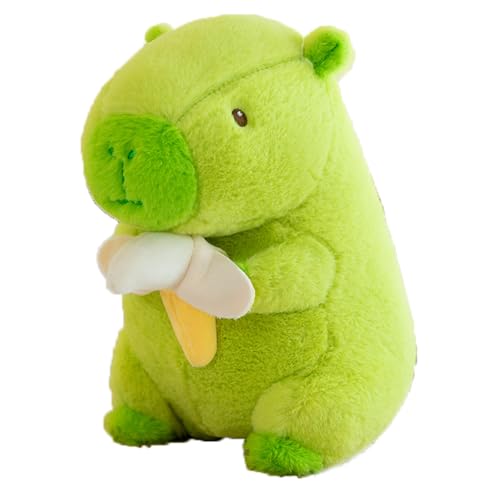 CYGMRFH Capybara Plushies,Niedlichen Capybara Plushie Kann atmen,Wasserschwein Plüschtier,Capybara Kuscheltiere Puppen,Simulation Tier Capybara Puppen,mit Schildkrötenrucksack Plüsch (Grüne Banane) CYGMRFH Capybara Plushies,Niedlichen Capybara Plushie Kann atmen,Wasserschwein Plüschtier,Capybara Kuscheltiere Puppen,Simulation Tier Capybara Puppen,mit Schildkrötenrucksack Plüsch (Grüne Banane) von CYGMRFH