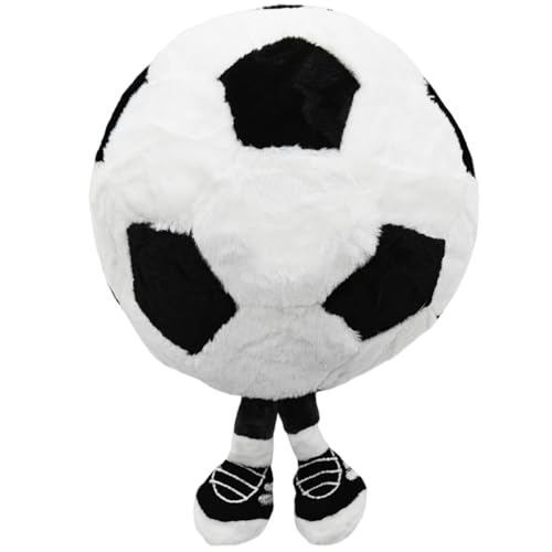 CYGMRFH Fußball Plüschtier, Fußball Plüschtier Plüsch, Fußball Plüsch Spielzeug, 3D Fußball Plüsch Smiley Fußball für Heimdekoration Kindergeburtstag Geschenk, 18CM von CYGMRFH