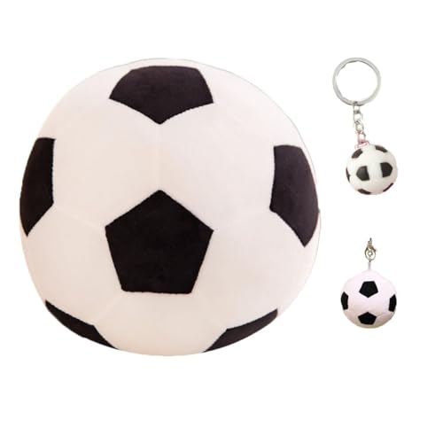 Fußball Plüschtier Plüsch Spielzeug und Fußball Stofftier Schlüsselanhänger ,Super Weiche Stofftier , Süßes Fußball Stofftier , Geschenke für Mädchen Jungen Kinder Weihnachten Geburtstag(25 cm)(-2) Fußball Plüschtier Plüsch Spielzeug und Fußball Stofftier Schlüsselanhänger ,Super Weiche Stofftier , Süßes Fußball Stofftier , Geschenke für Mädchen Jungen Kinder Weihnachten Geburtstag(25 cm)(-2) von CYGMRFH